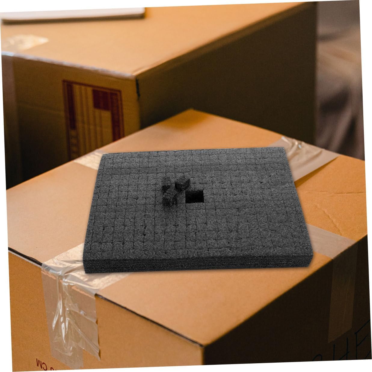 Black Foam Filling Blocks 500x300x30mm Grid Foam Sheet for Transportation Packaging for Tool Boxes and Equipment Cases Cushion