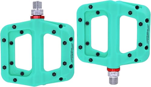 Miniatura 2 de Pedales FOOKER MTB para bicicleta de montaña, 3 rodamientos, antideslizantes, ligeros, de fibra de nailon, pedales de plataforma de bicicleta para