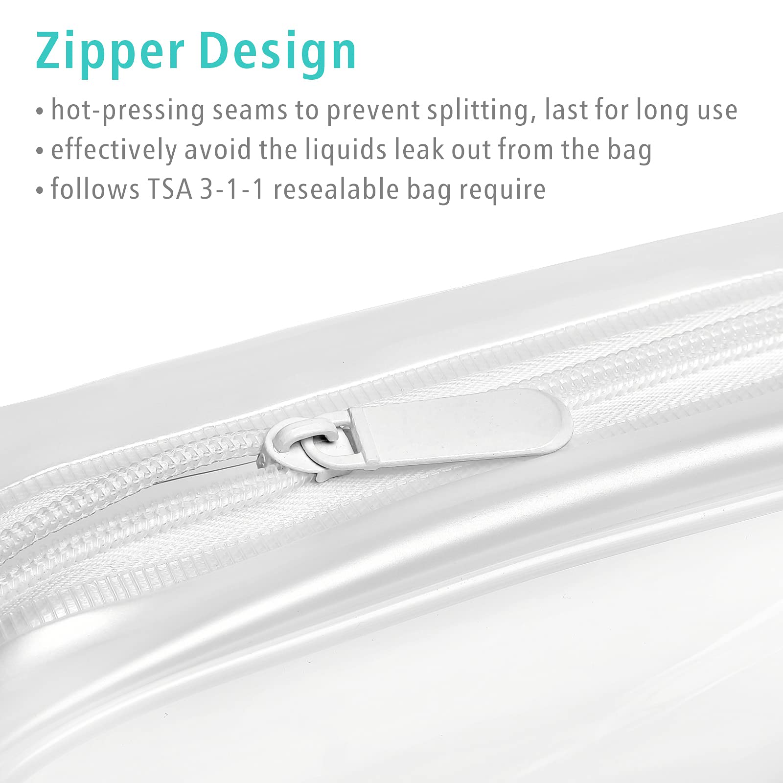 Transparente Kulturtasche, FColor, 3 Stück, TSAgenehmigte Kulturbeutel, transparente Kosmetiktasche für Damen und Herren, QuartGröße, Handgepäcktasche für Flughafen, Fluggesellschaften konform