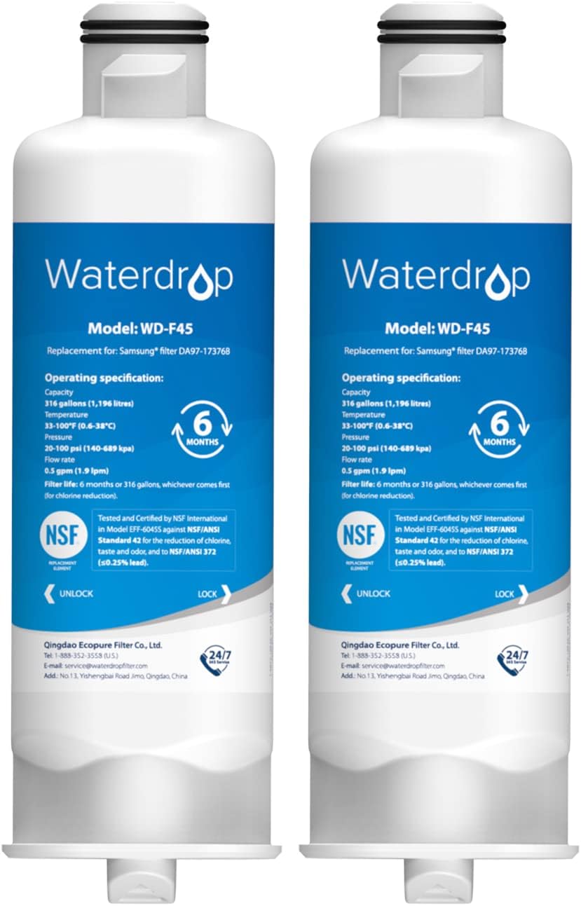 Waterdrop DA9717376B Replacement for Samsung HAFQin/EXP, DA9708006C, RF28R7201SR, RF28R7351SG