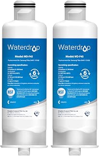 Waterdrop DA97-17376B Replacement for Samsung HAF-QIN/EXP, DA97-08006C, RF28R7201SR, RF28R7351SG, WD-F45, Refrigerator Water Filter, 2 Filters