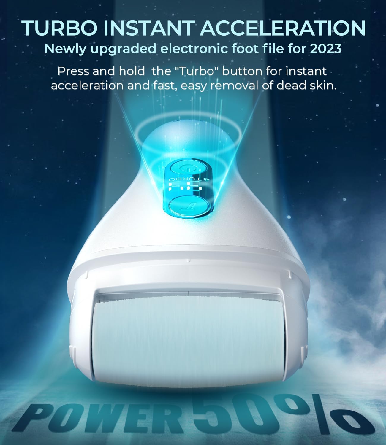 Electric Callus Remover for feet,Rechargeable Foot File Electronic Pedicure Tools for Feet, Waterproof Electric Foot Callus Remover, Feet Care for Heels Dead Skin,Blue