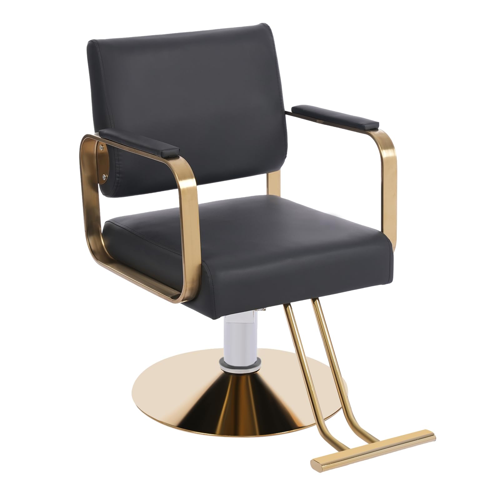 ZAWAYINE Barber Chair Salon Chair for Hair Stylist Hair Chair for Barbershop Home 360° Swivel Black Salon Styling Spa Beauty Equipment for Women Man Barbershop Home Max Load 440 Lbs