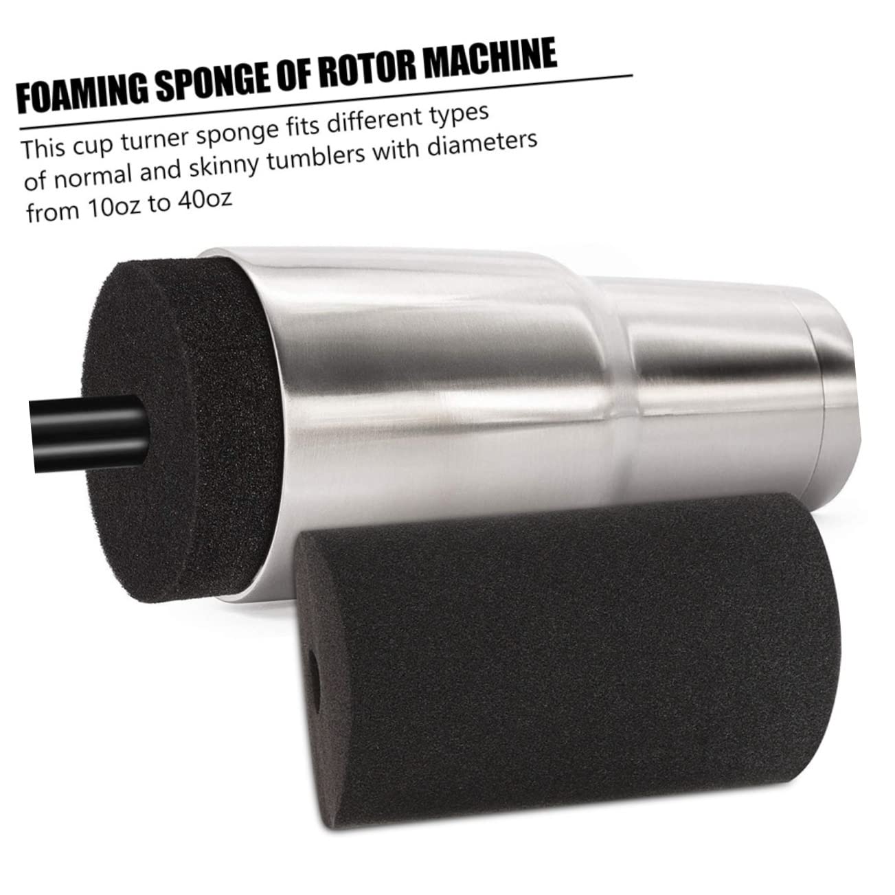 KALLORY 8pcs Cup Turner Sponge Inserts for Tumblers Versatile Accessories for Crafting Fits Various Reduces Noise During