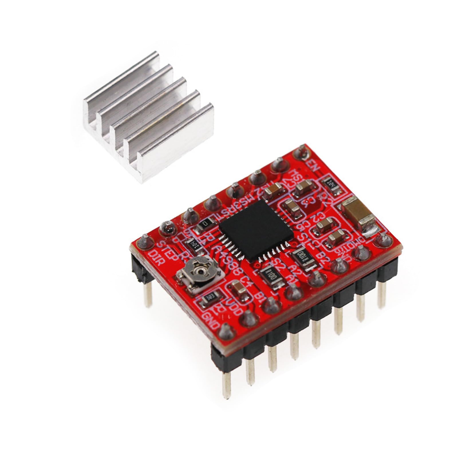 Amazon.co.jp: Ldabrye A4988 ステッピングモータードライバー