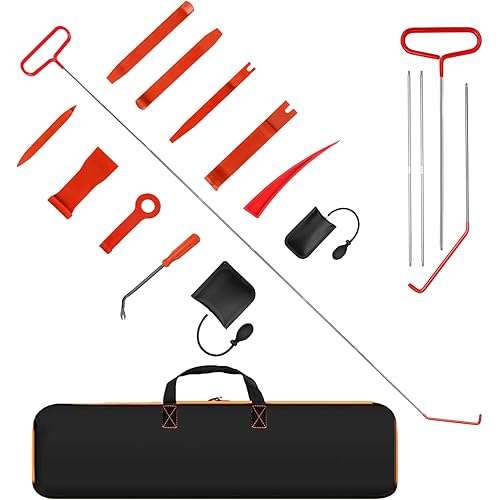 22 PCS Portable Repair Tools Sets,66 inch Stainless Steel Car Tool Kit