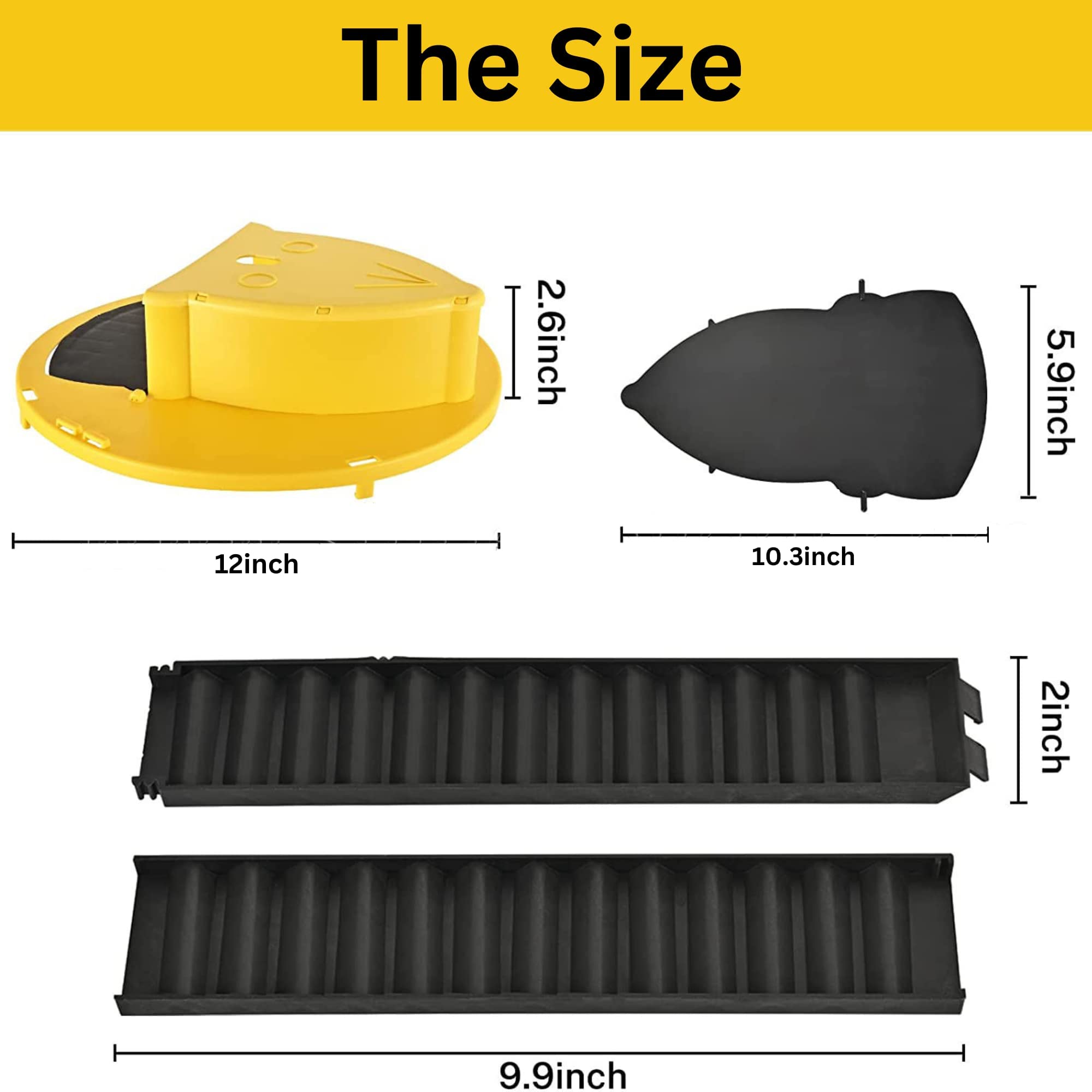 Flip & Slide Bucket Lid Mouse & Rat Trap – 2-Pack With Ramp, Humane Catcher