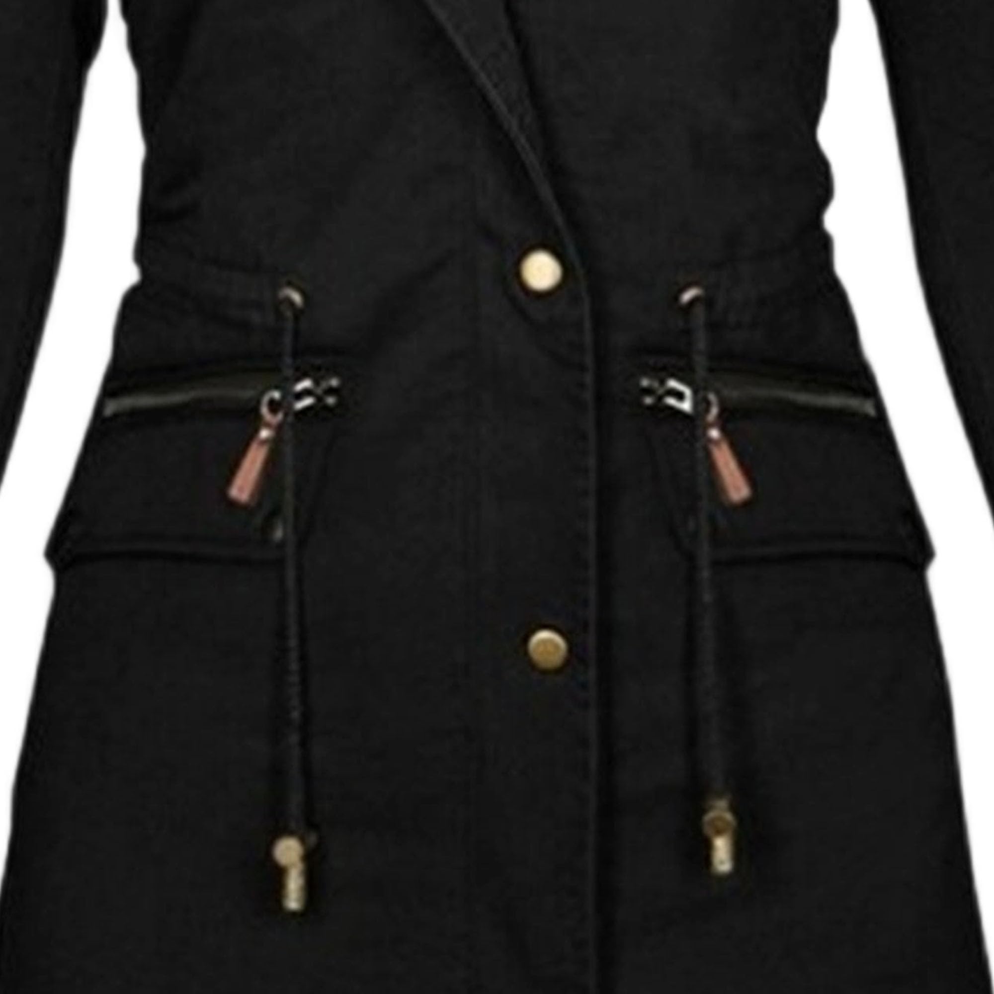 Cappotto invernale da donna con cappuccio, parka caldo e spesso, imbottito con cappuccio in pelliccia sintetica rimovibile