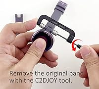 Vista 6 de Sport Mesh Strap Compatible with Garmin Lily GPS Smartwatch Bands Woven Nylon Replacement Accessory Watch Wristband with Remove Band Tool