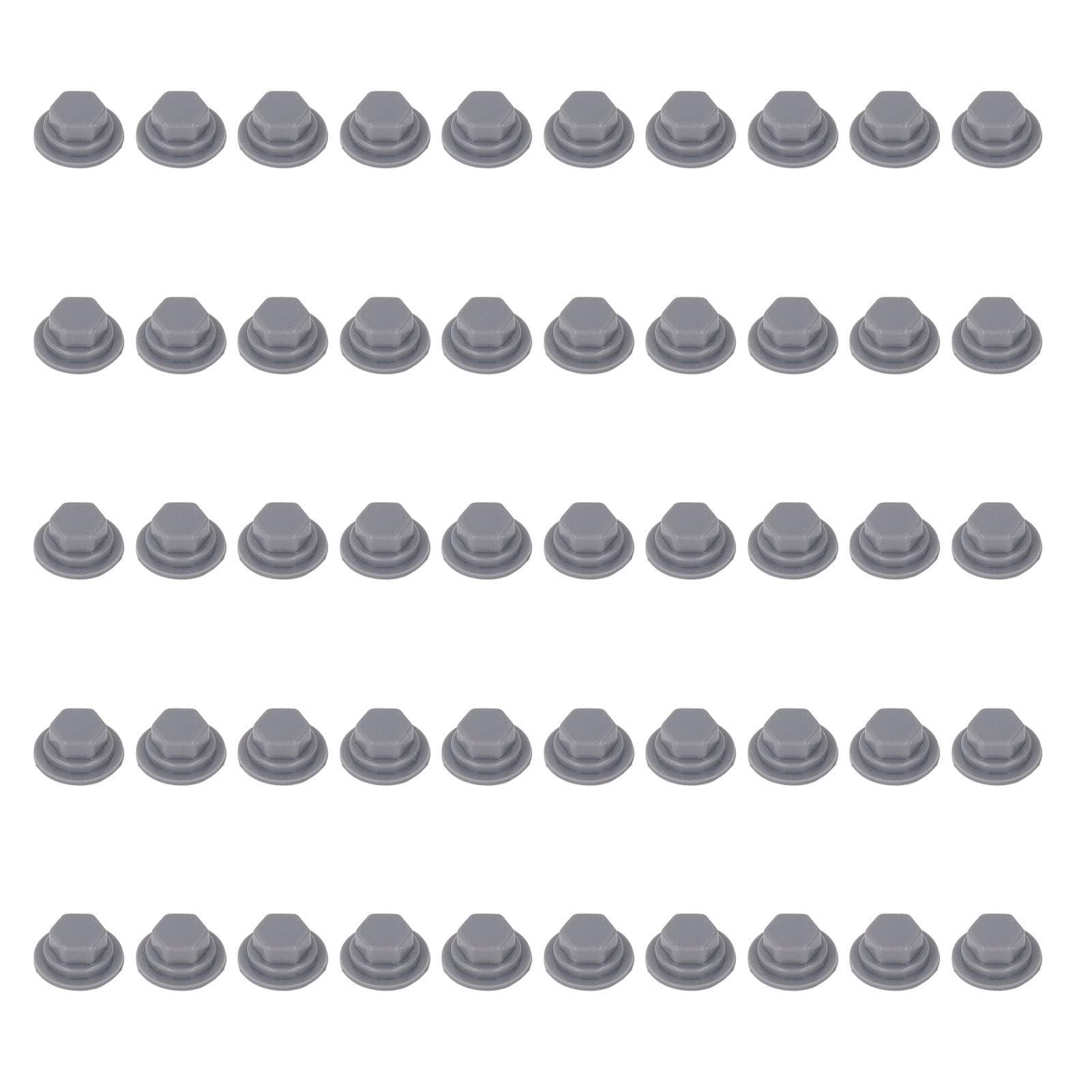 Couvercle de Tête de Vis Hexagonale, Protecteur en Silicone pour Machines, Solution Durable 50 Pièces pour éviter Les Dommages Causés par la Poussière et l'humidité (#1)