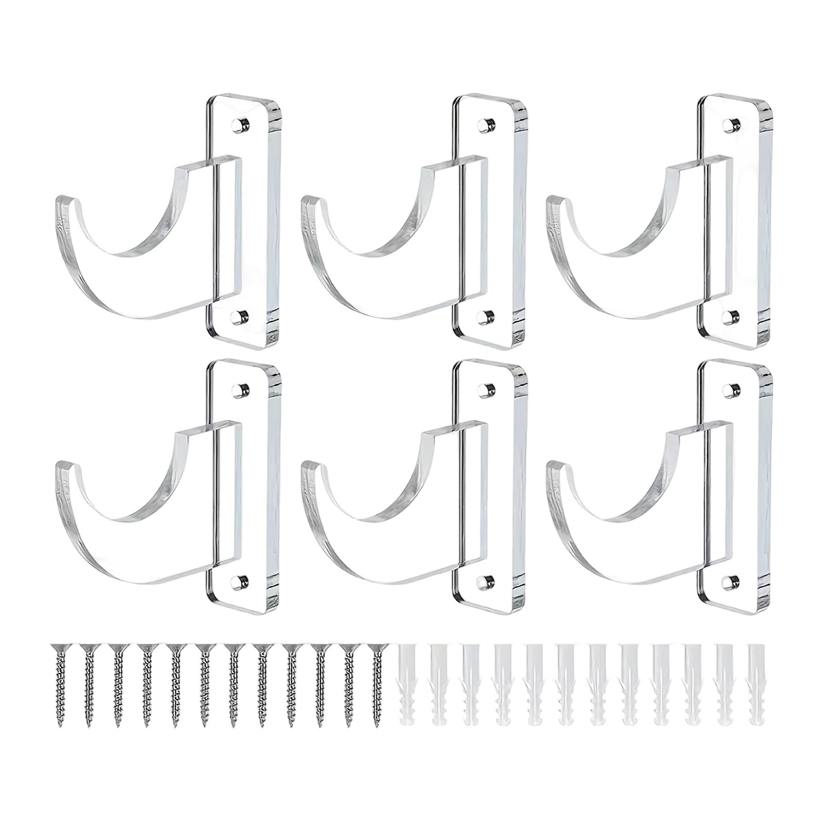 Kaeltsyn 2 / 3Pairs Sturdy Acrylic Wall Mount for Display of Light Sabers and Swords Collector Stand