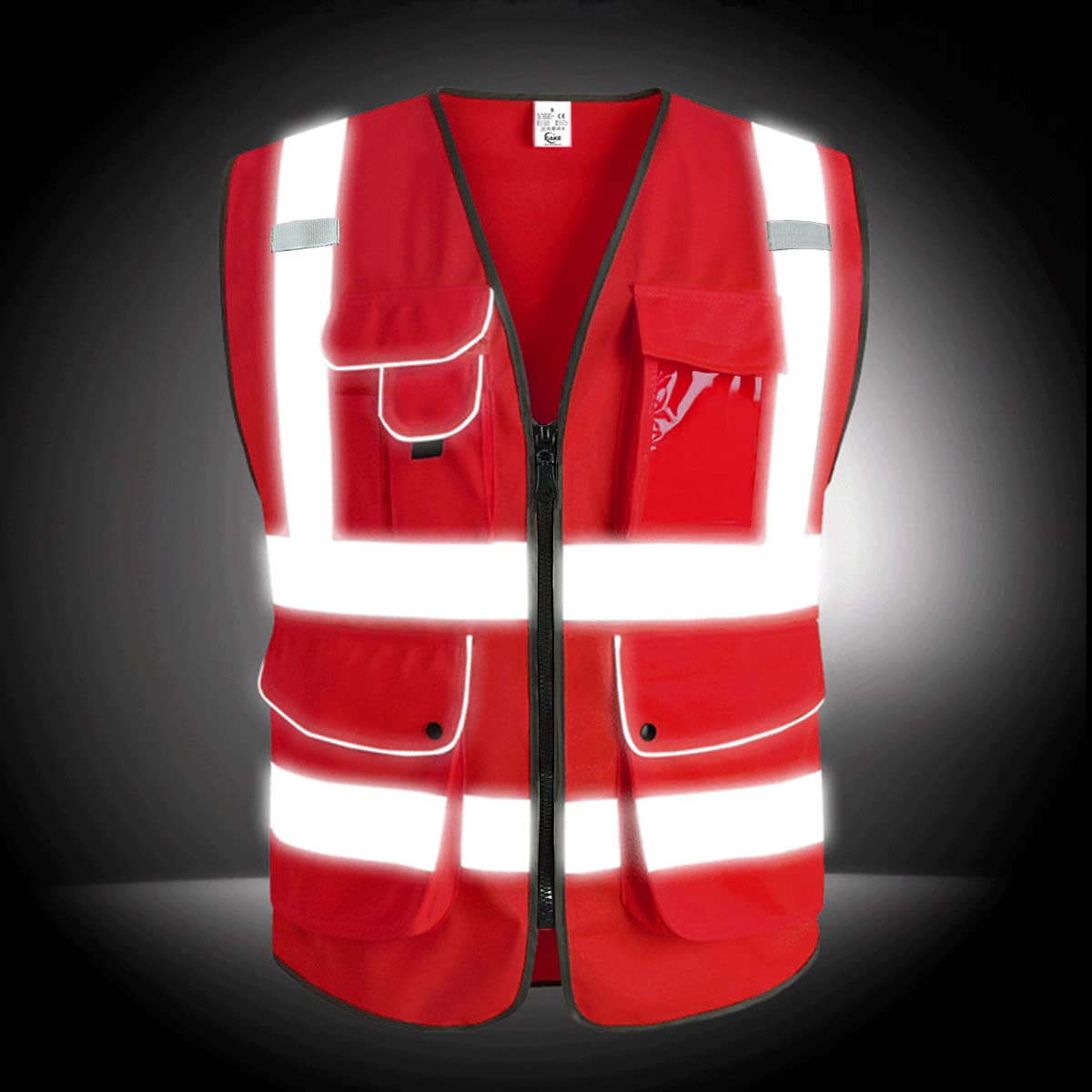Snapklik.com : XIAKE 9 Pockets Class 2 High Visibility Reflective ...