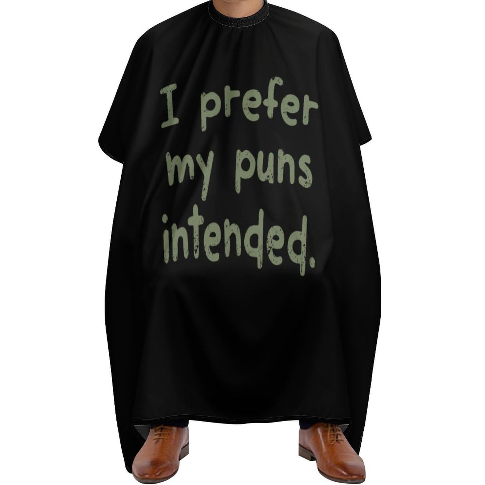 Prefer My Puns Intended Hair Cutting Cape for Men Women Waterproof Barber Cape Adjustable Salon Haircut Capes