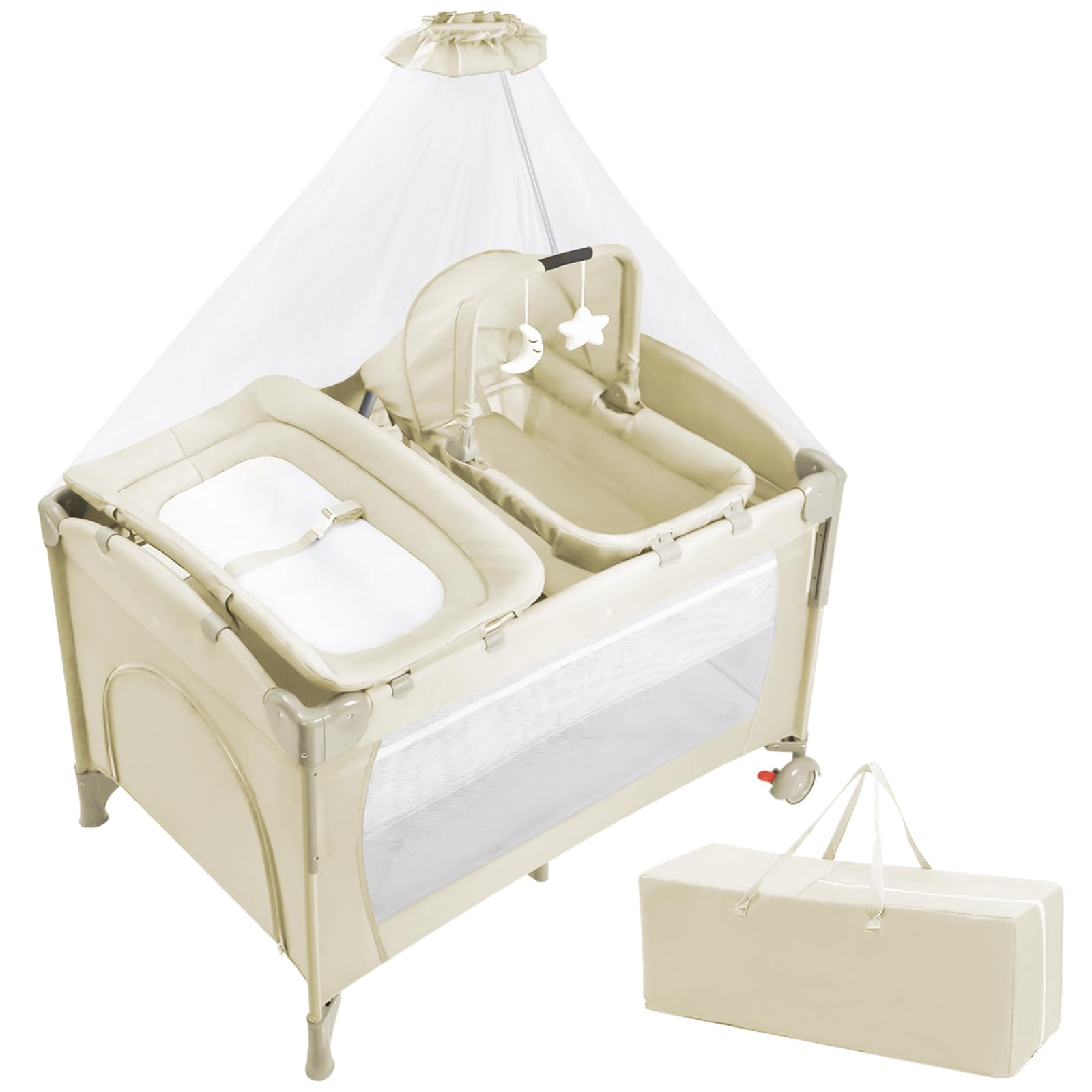 Amazon.co.jp: JGIIPOY ベビーベッド 添い寝 折りたたみ おむつ