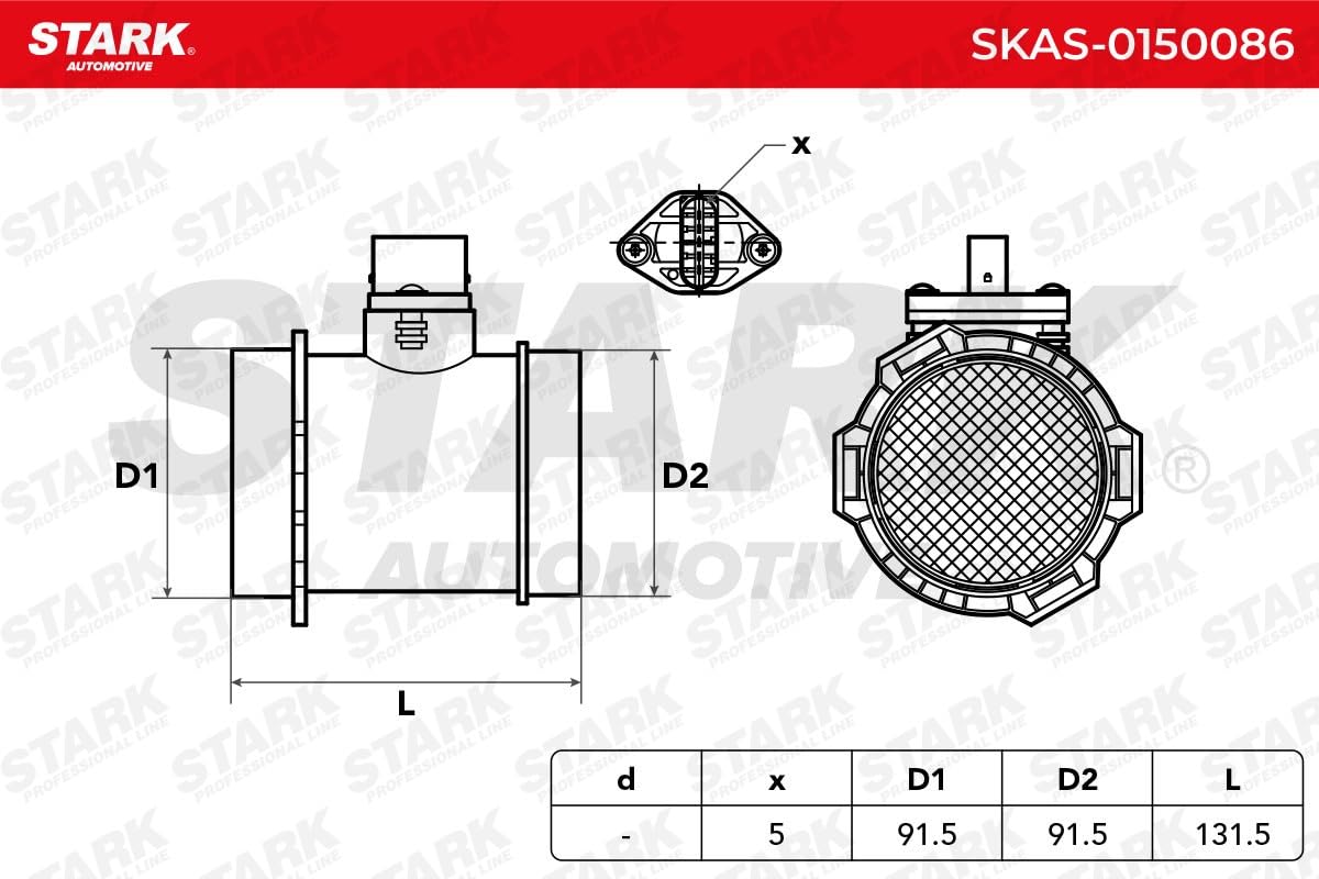 STARK SKAS-0150086 masowy przepływomierz powietrza
