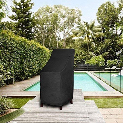 High Back Patio Chair Covers Waterproof Heavy Duty Stackable Outdoor