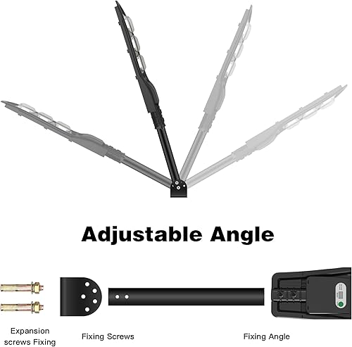 Miniatura 6 de Luz solar con sensor de movimiento para exteriores, luz de inundación solar de 6500 K para exteriores, luz de calle solar del atardecer al amanecer,