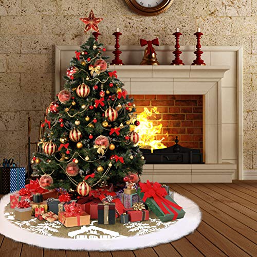 Avental De Base De Árvore De Natal Decorações De Esteira De Árvores De Natal Pequena Mini Árvore De