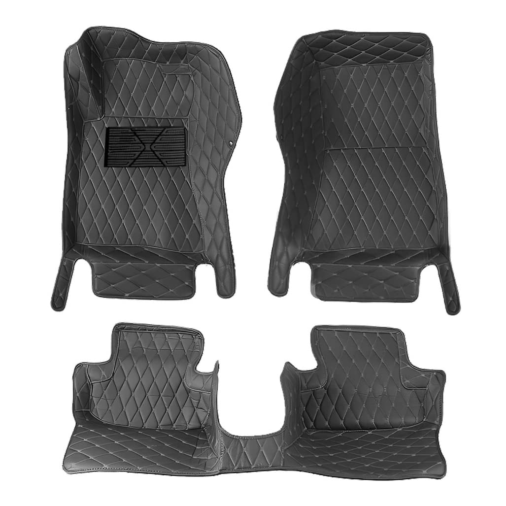 Car Floor Mats for G80 2009-2017 Floor Liners Luxury Leather Waterproof All Weather Protection Full Coverage Mats Full Set Black