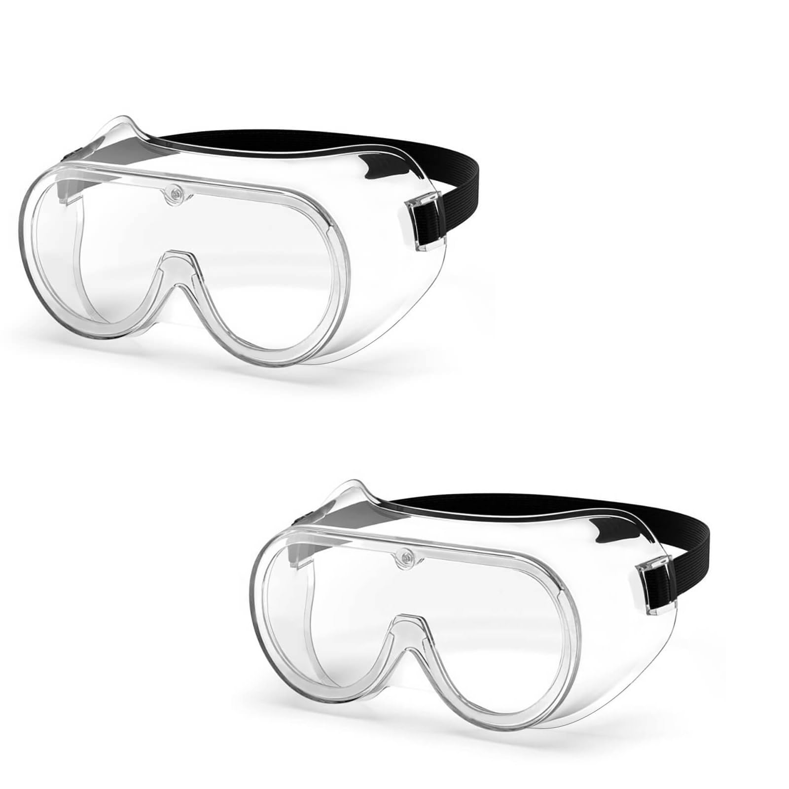 PetrolScooter 2 PACK PEPE Safety Goggles Glasses L007 EN166 Approved Lab Work, DIY
