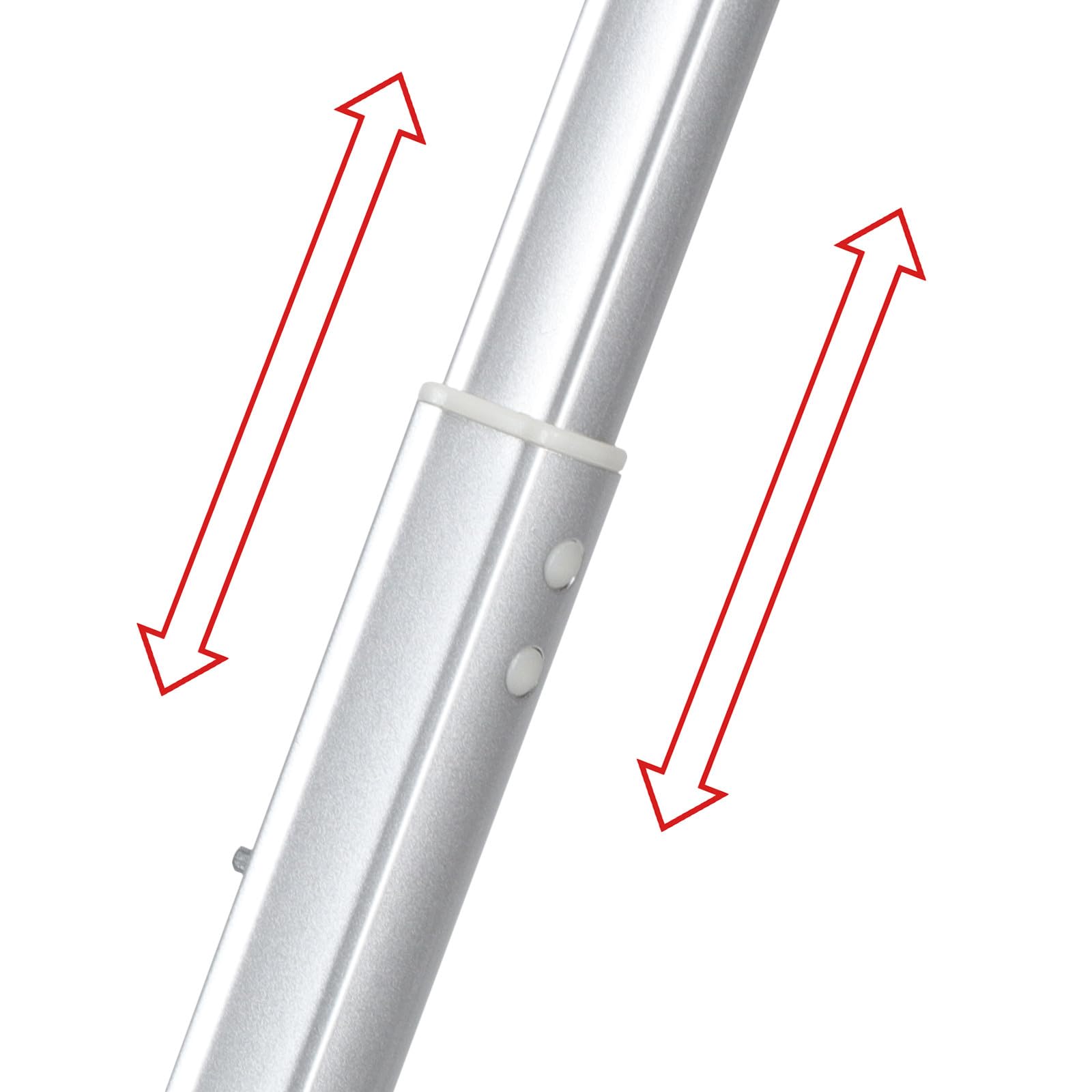 Genérico Barra Telescópica de Repuesto para Maleta de Aluminio y Hierro, Asa Extensible Anticompresión Ajustable para Trolley, Accesorios de Maleta para Viaje Compatible con Varios Modelos