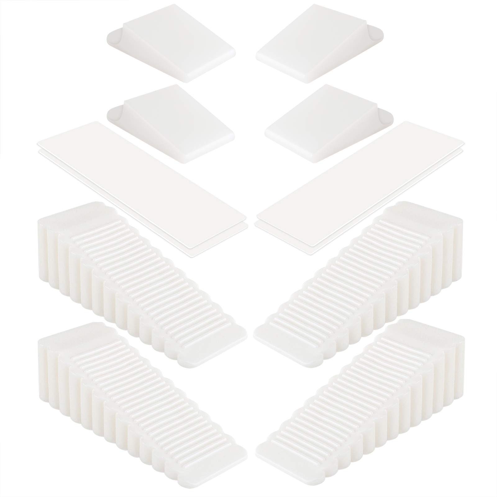 Buy White Door Stoppers, Enpoint 4pcs Security Door Stops with Door