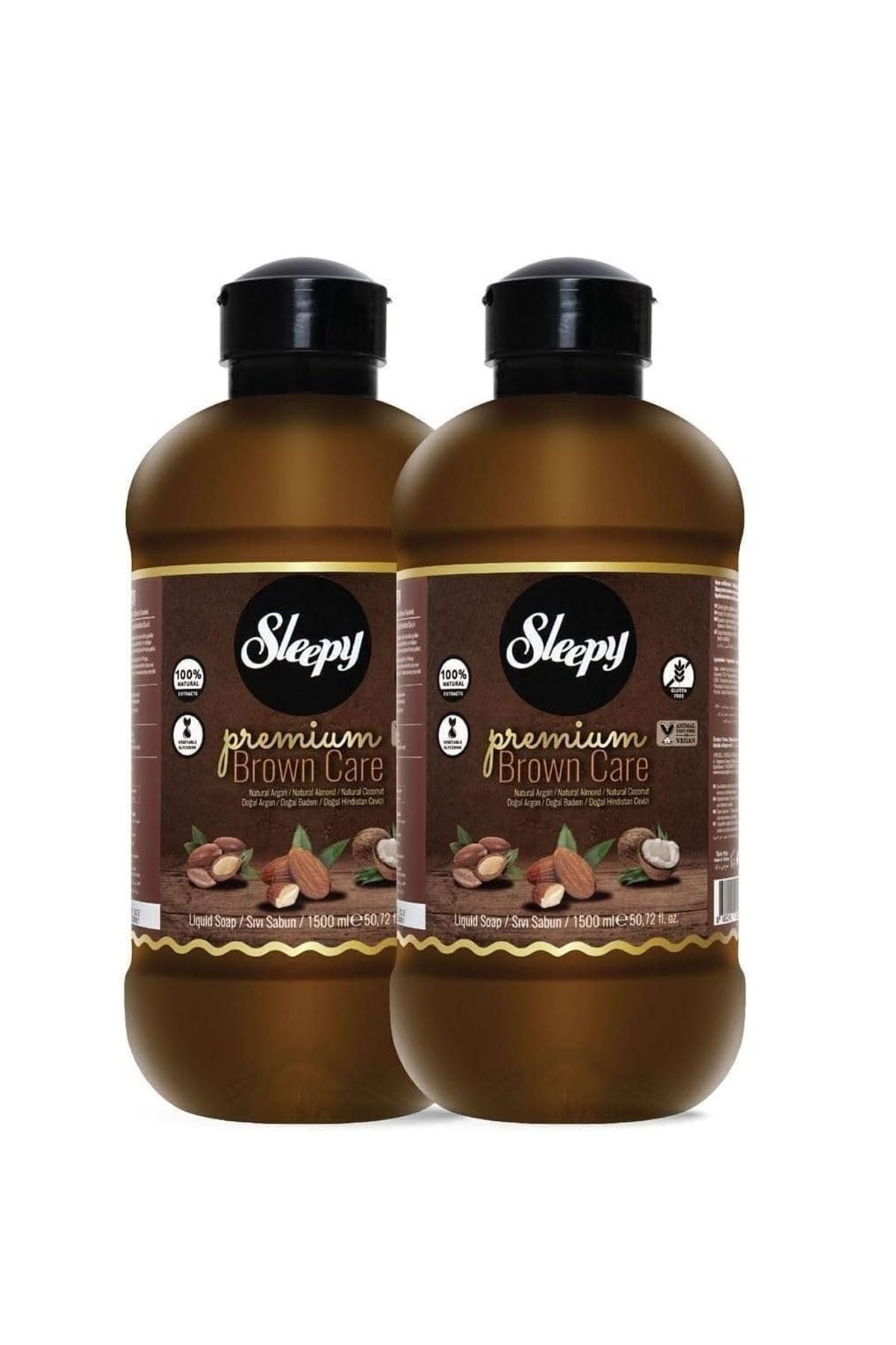 Sleepy Premium Brown Care Serisi Sıvı Sabun 2X1500 Ml