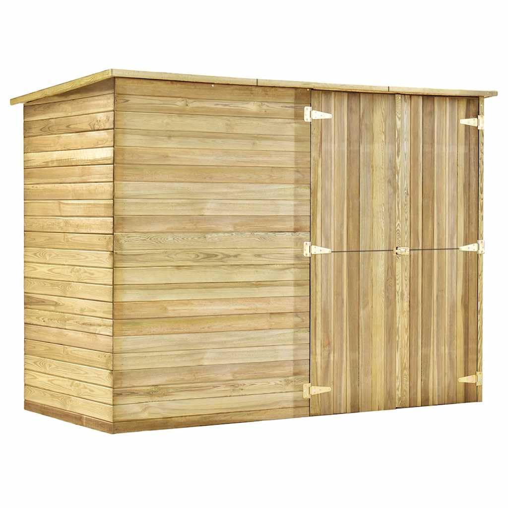 vidaXL Fahrradgarage Kiefernholz Imprägniert 232x110x170 cm