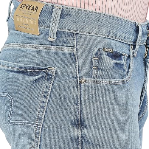 Image of Spykar Men's Rover Regular Fit Mid Rise Casual Jeans