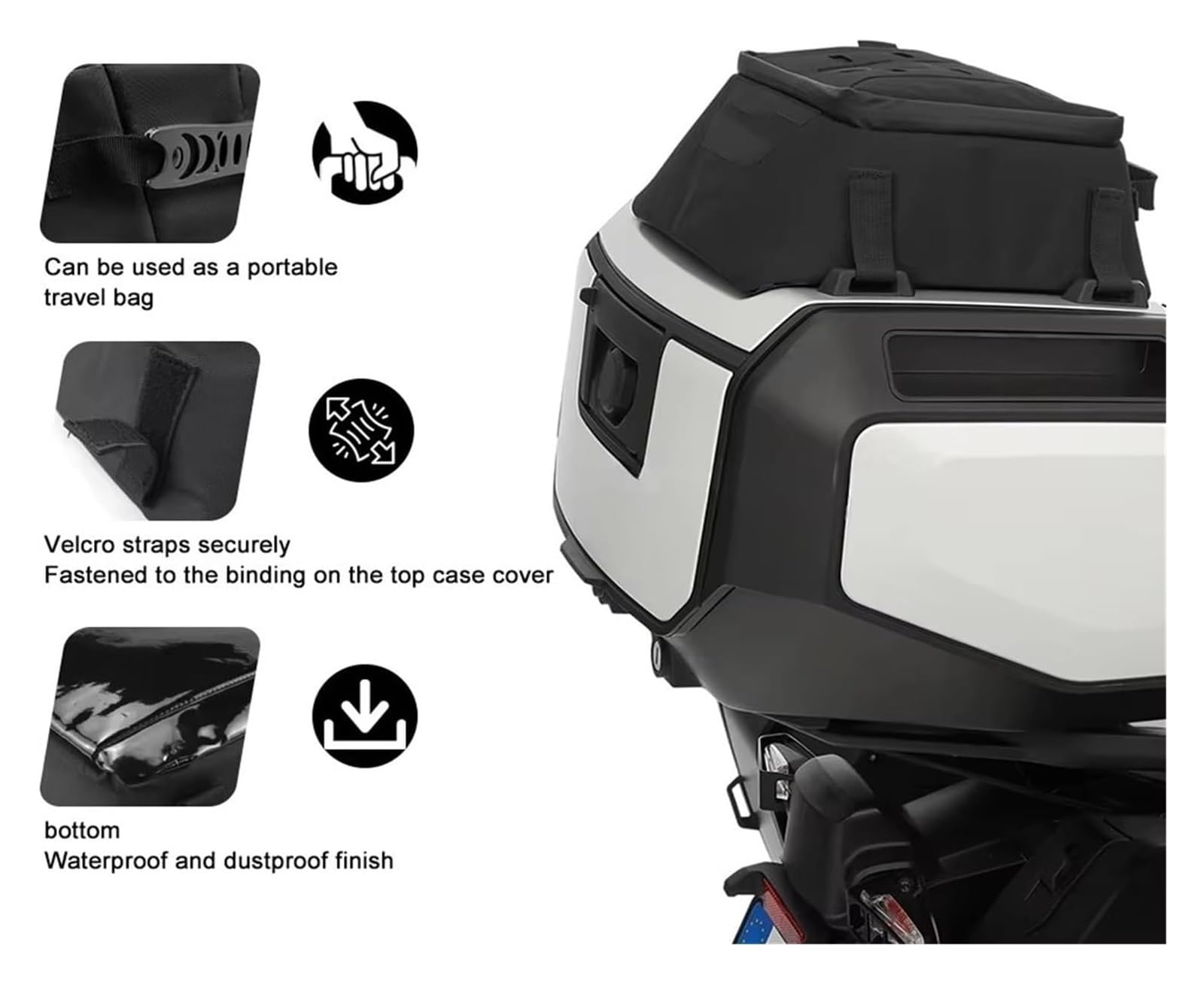 Moto Paraurti Borsa per BMW per R1300GS per Vario Moto Borse Portautensili Impermeabili da Viaggio Bagagli Sella