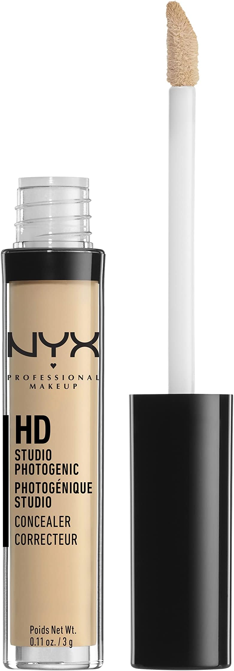 NYX PROFESSIONAL MAKEUP HD Studio Photogenic Concealer Wand, Medium Coverage - Beige