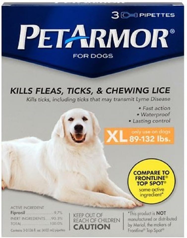 Pet Armor for Dogs Xl 89-132 Lb. 3pk