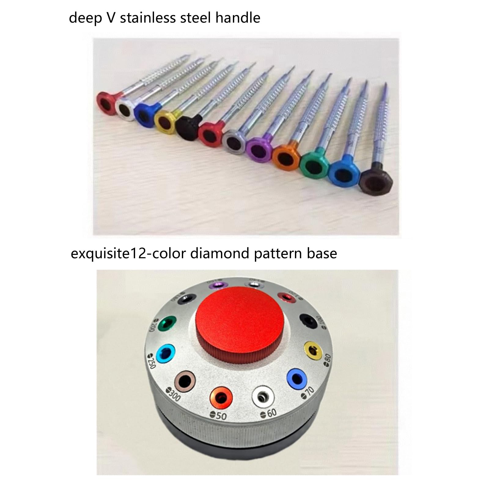 Juego de destornilladores compactos de 12 piezas, agarre antideslizante y diseño de cabeza giratoria para reparación de joyas y proyectos de manualidades, juego de destornilladores de trinquete de