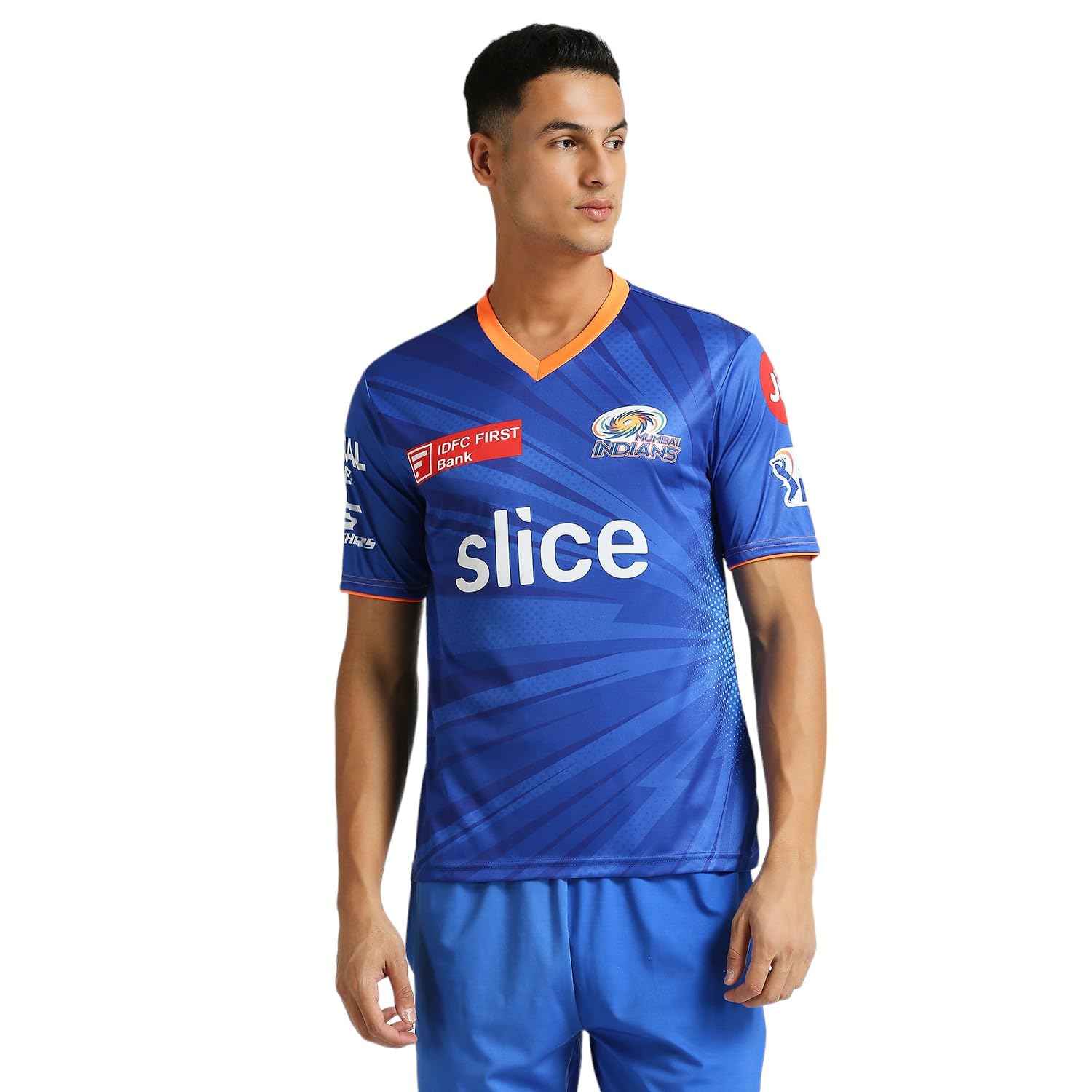 playR x MI Training Jersey 2024, maglietta sportiva da uomo a mezze maniche, vestibilità regolare, comoda maglietta sportiva per partite, allenamento e abbigliamento casual, elegante maglietta MI per