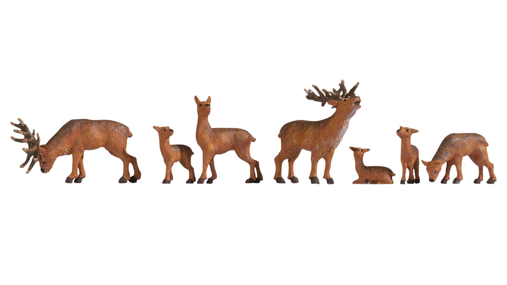 Deer (7) figures set n°2 TT gauge Noch 45732