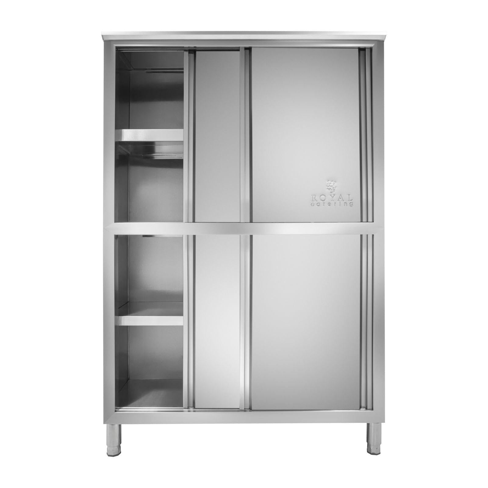 Helloshop26 Armoire Cuisine Professionnelle INOX 4 étages 50 x 118 x 180 cm 3614123