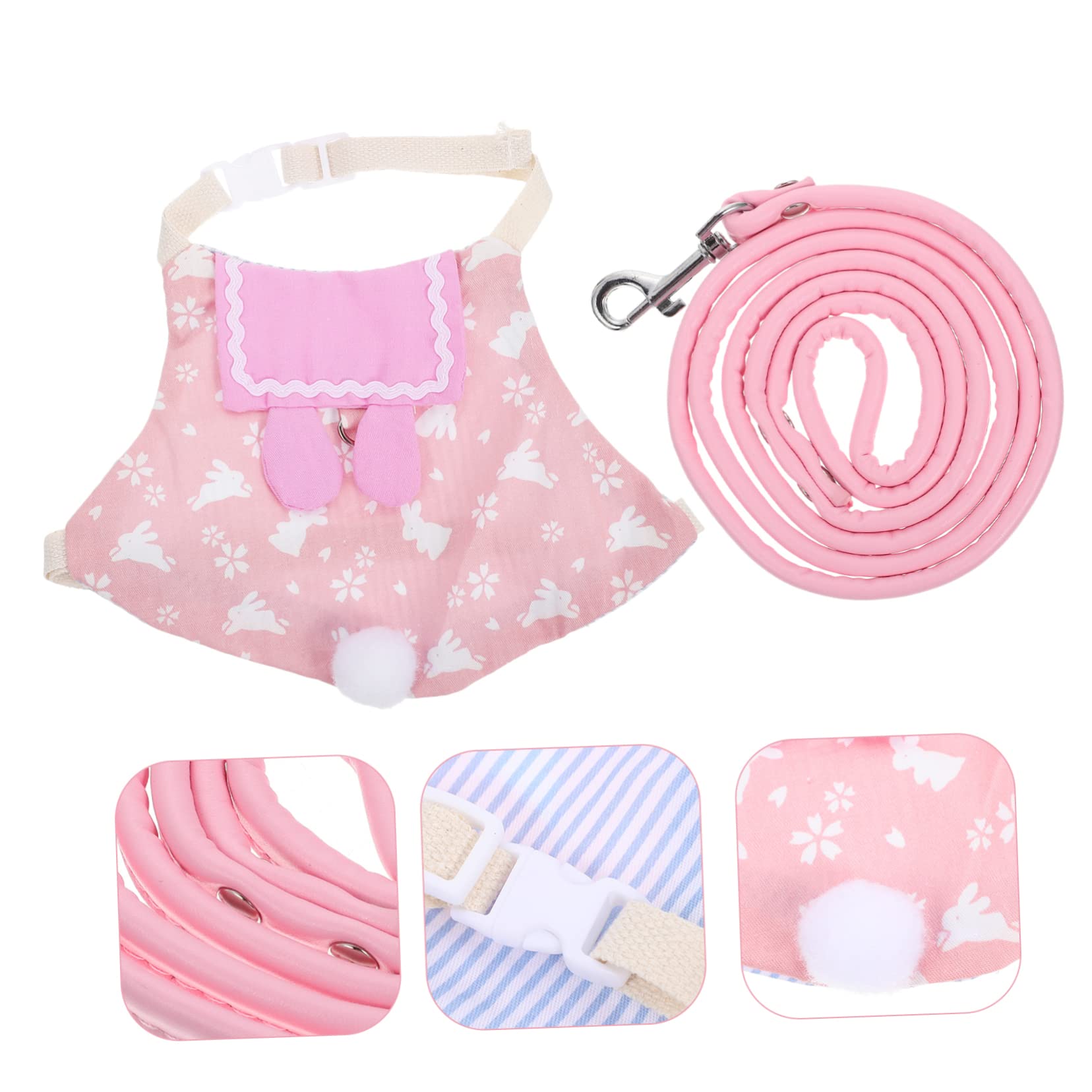 Milisten 4sätze Garment Bunny Kit Atmungsaktives Hasengeschirr Mit Leine Für Kleine Haustiere Für Fotos Und Besondere Anlässe