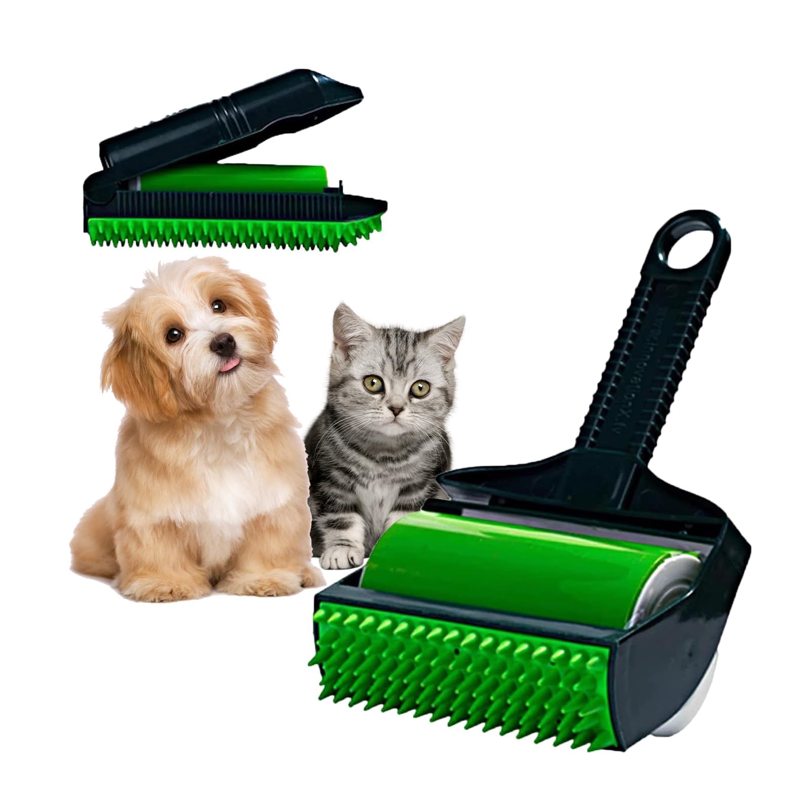 BIGTHREEStick It Roller, Reusable Lint Roller, Stick It Pet Hair Remover, Pet Hair Remover Roller, mini Lint Roller for Pet Hairs, Couch, Crumbs, Clothes Clothes, Car Seats