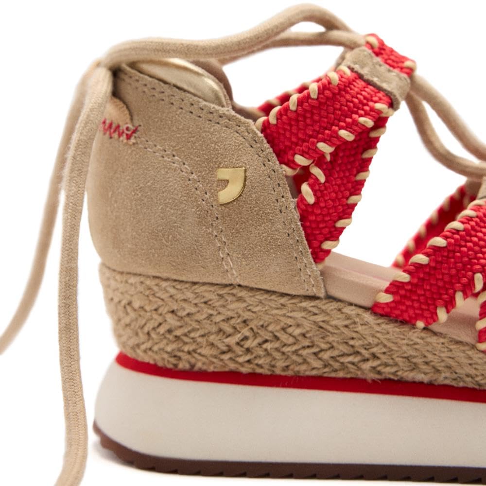 Sneakers Pelle con Zeppa E Rafia Griswold