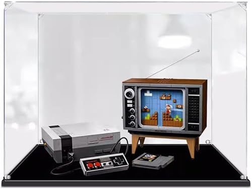 Vitrina acrílica para Lego Super Mario Nintendo Entertainment System 71374 Modelo - Caja de almacenamiento anti-UV a prueba de polvo (0.079 in