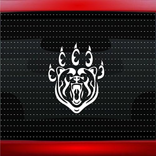 Calcomanía de vinilo para ventana de camión con diseño de pata de oso #6, color dorado