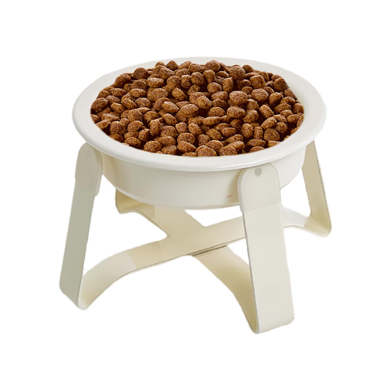 Bol anti-glouton pour chien en céramique design avec support en fer élégant