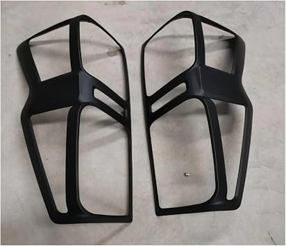 Matte Black Rear Light Cover Guard Surround Tail Light Cover Compatible For ISUZU DMAX V-Cross 2020-2024 Car Styling Taillight Hoods A Pair