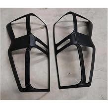 Matte Black Rear Light Cover Guard Surround Tail Light Cover Compatible For ISUZU DMAX V-Cross 2020-2024 Car Styling Taillight Hoods A Pair