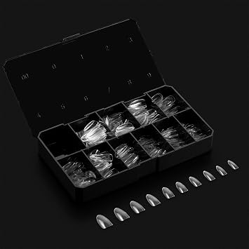 Apres Nail Gel-X Sculpted Round Medium Box of Tips | 500 Gel-X Tips | Premium Quality | 10 Sizes 0-9 | No Size 00 Included | 2022 Version