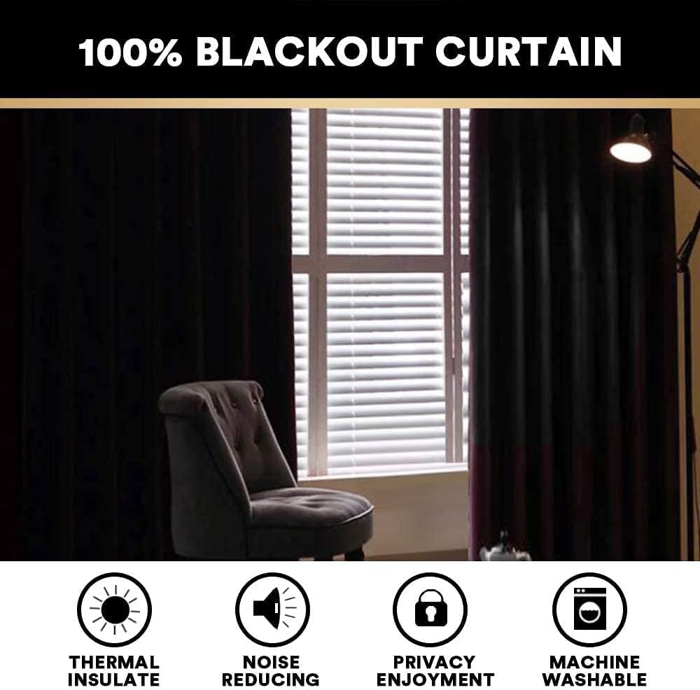 princedeco linen 100% blackout curtains for bedroom/living room natural colored drapes extra long curtains 90 inch long for thermal insulated window curtain panels linen look fabric with white liner natural 52"w x 90"l (pack of 2)