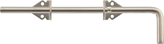 Hillman Stainless Steel Non-Adjustable Cane Bolt for Gates, 1/2 x 12 in