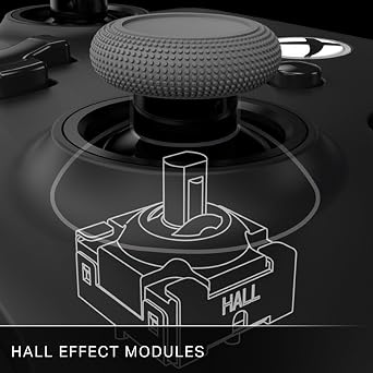PowerA Advantage Plus Wired Controller for Xbox Series X|S - Black, officially licensed, adjustable height thumbsticks, hall effect, mappable buttons, works with Xbox One and Windows 10/11 PC
