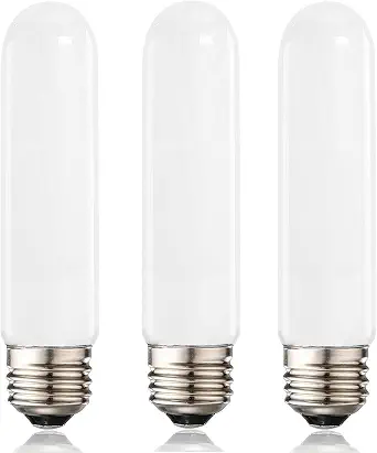XININSUN T10 LED Bulb, Dimmable Frosted 8W T10 Tube Light, 60-75W Equivalent, 2700K Warm White, E26 Base, 3 Pack