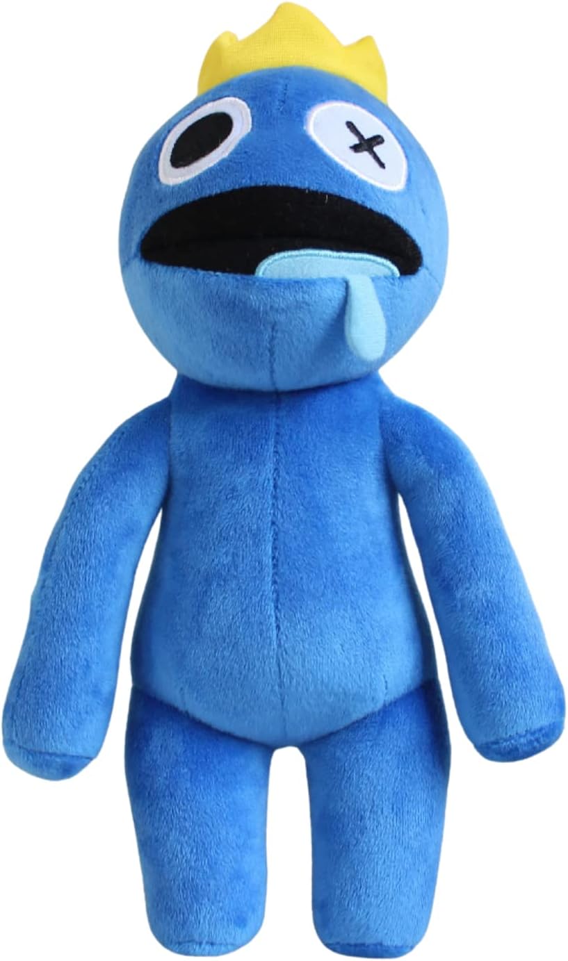 Rainbow Friends Juguetes de Peluche Nuevos Juegos Muñeco de Peluche Lindo niños y niñas para Halloween Acción de Gracias y Amantes de los Juegos (Azul)
